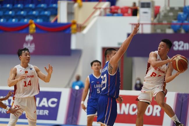 Ghi gần 100 điểm, ĐT bóng rổ nam Việt Nam thắng trận đầu ở SEA Games 32 3
